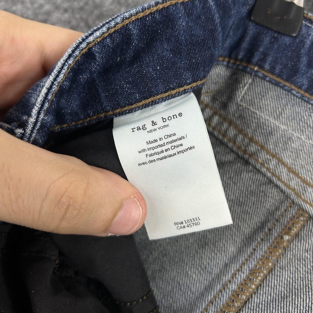 Rag & Bone Jeans Womens 26 Cailyn Cargo Wide Leg Utility Dark Blue Denim Relaxed - Picture 9 of 16